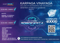 ROBOFIESTA 2K25 Technical Fest Poster